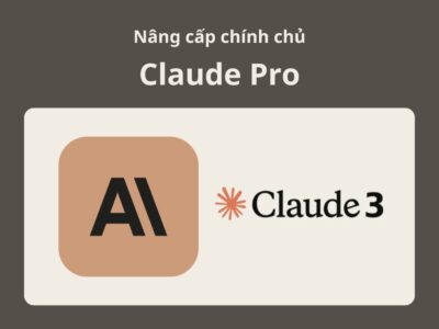 Nâng cấp Claude Pro chính chủ