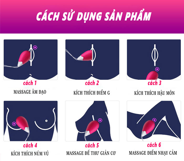 Cách dùng trứng rung cao cấp điều khiển từ xa TR30