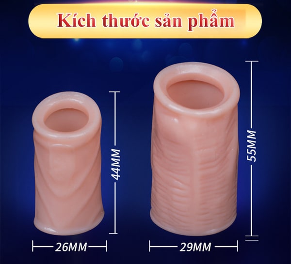 Kích thước silicone bao quy đầu chống xuất tinh sớm XT05