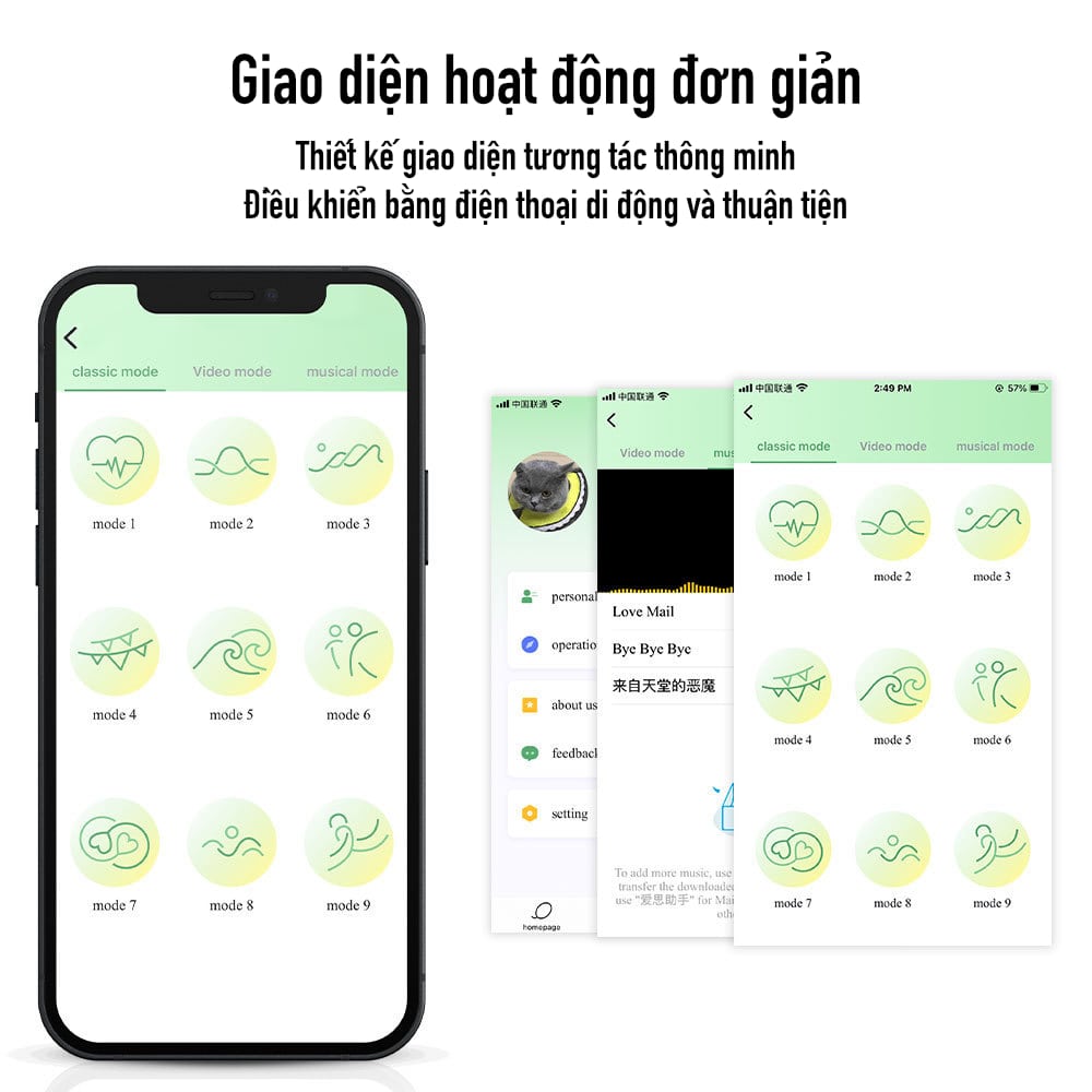 Trứng rung điều khiển bằng app Love Spouse TR49 với 9 chế độ rung khác nhau